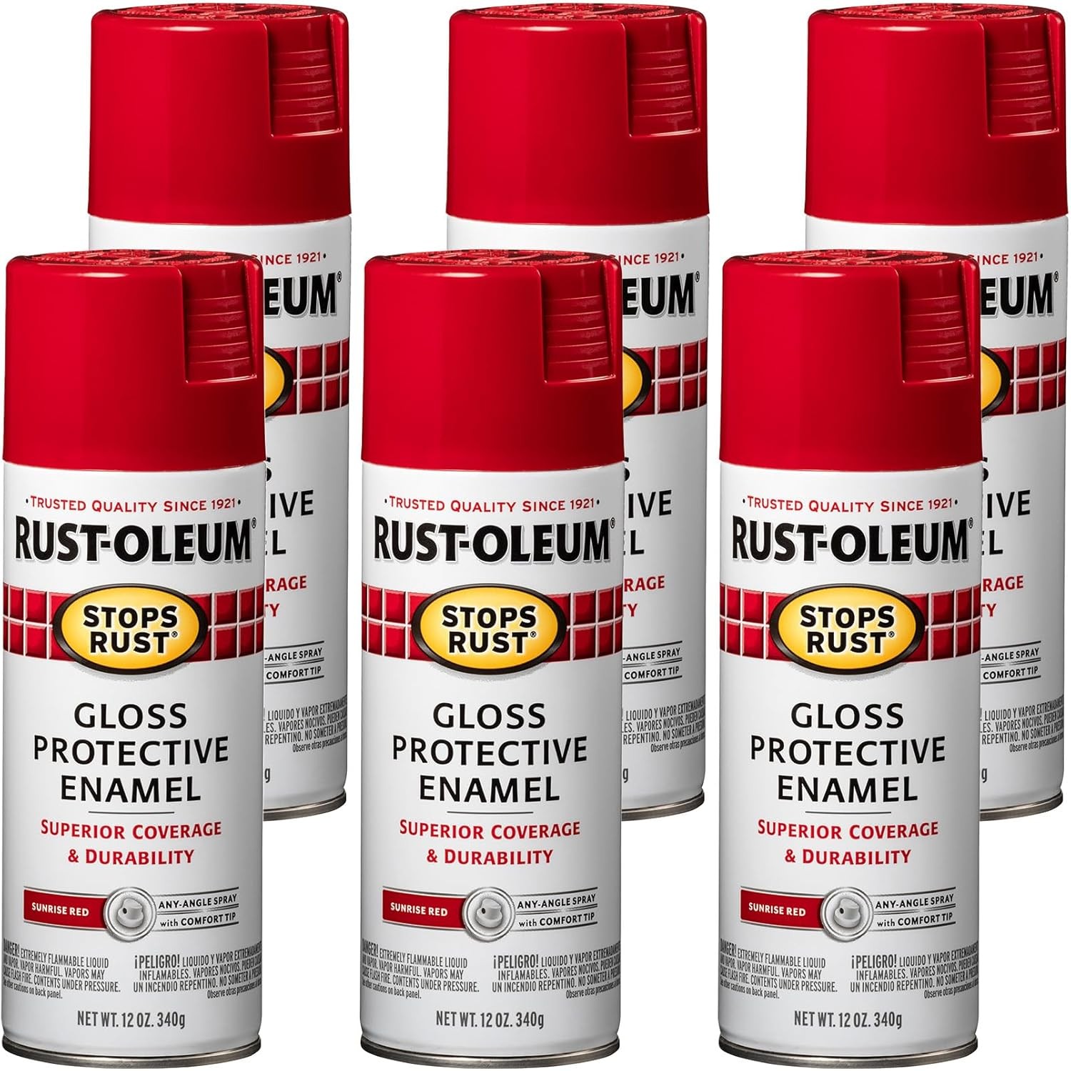 7701830 Stops Rust Spray Paint, 12 oz, Gloss Crystal Clear