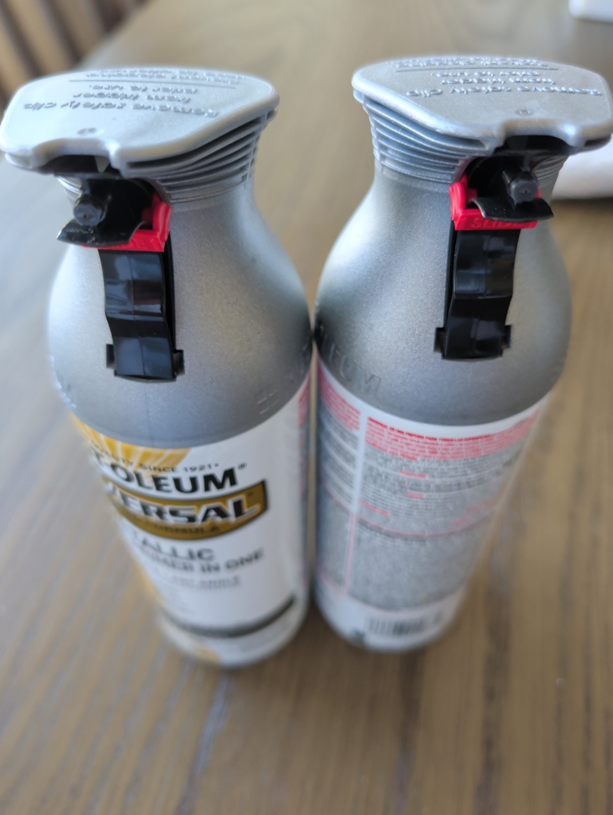 2 – Rust-Oleum 271474 Spray Paint, Flat Antique Nickel, Metallic, Solvent, 11 Oz
