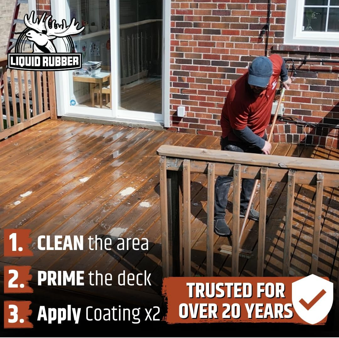 Misty Gray Deck Coating – 10X Stronger Waterproof Sealant, 1 Gallon