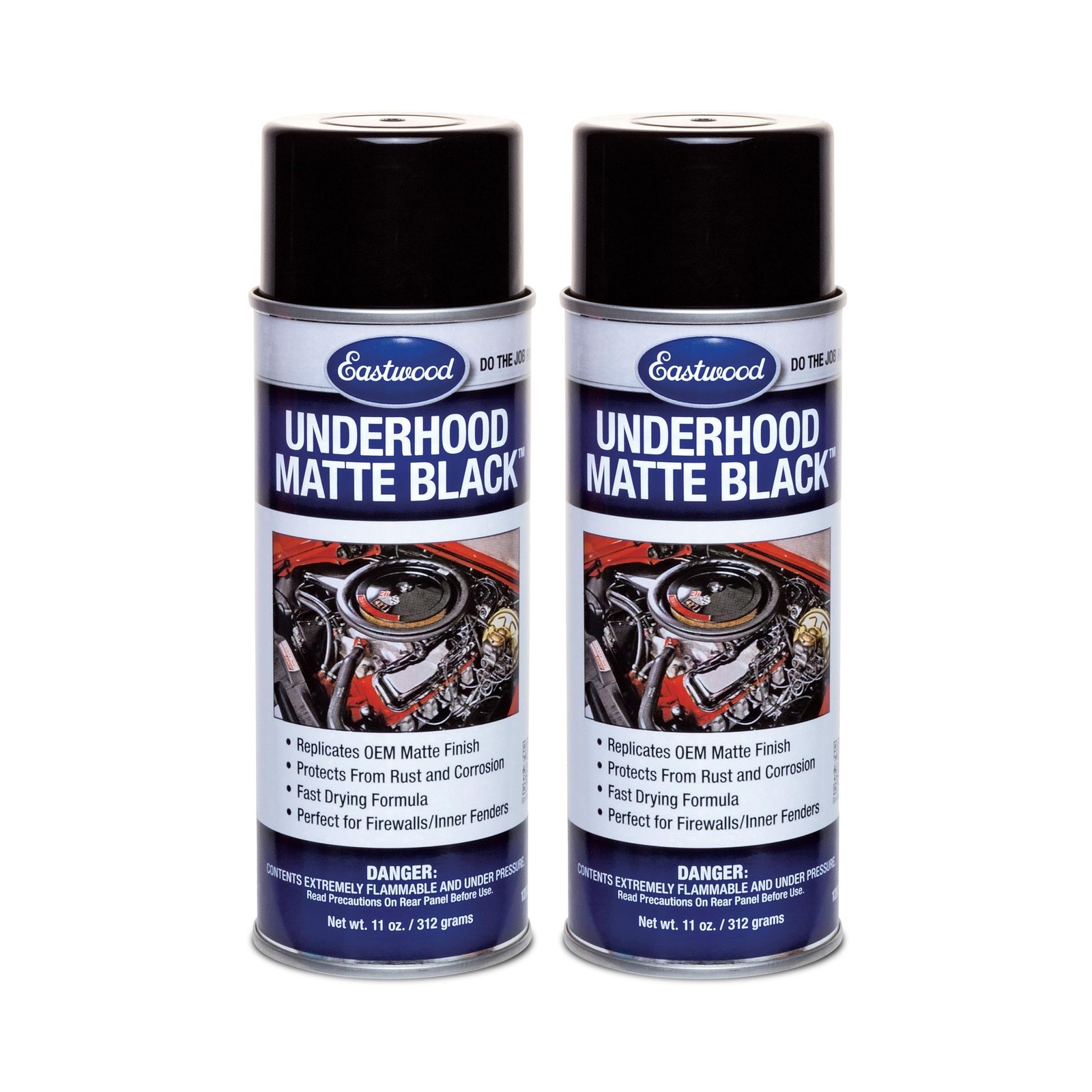 Eastwood Underhood Black Matte Acrylic Lacquer Aerosol Spray Paint | Rust & C…
