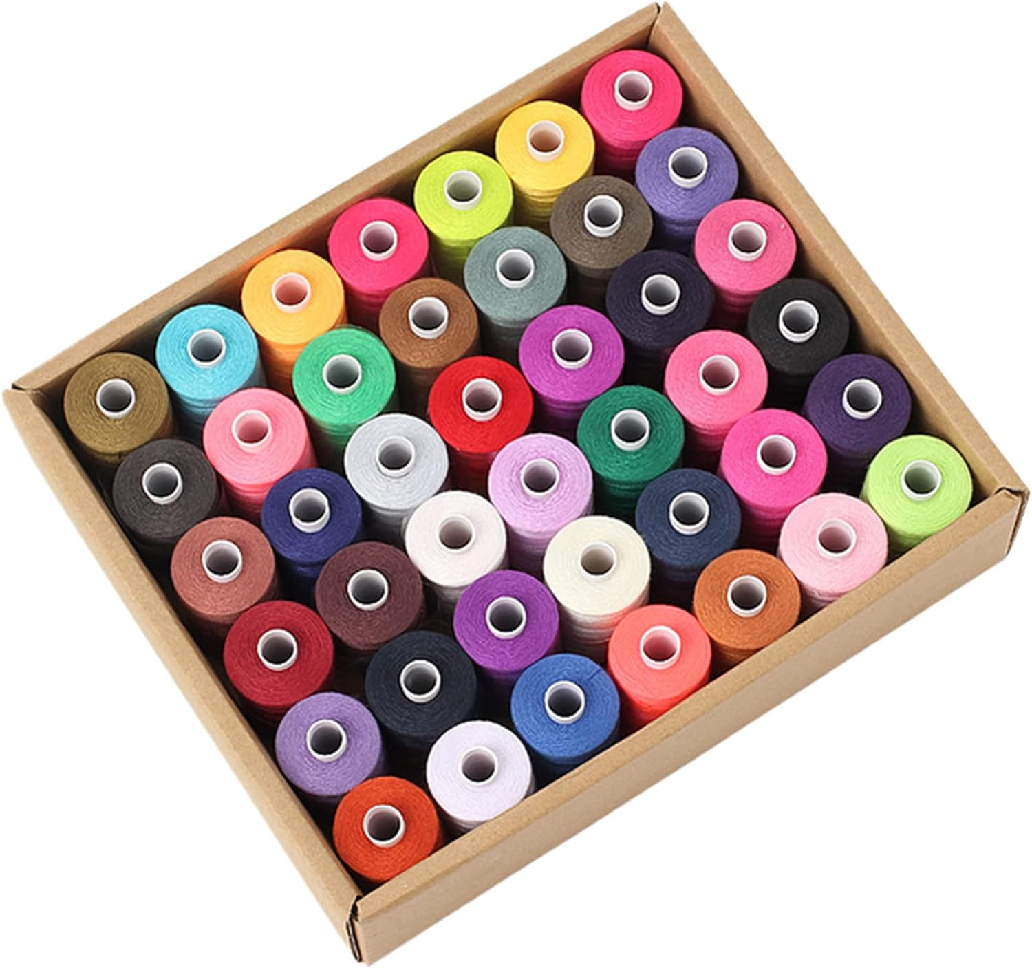 All Purpose Sewing Thread, 42 Spool Assorted 1000 Yards Polyester Threads for Se