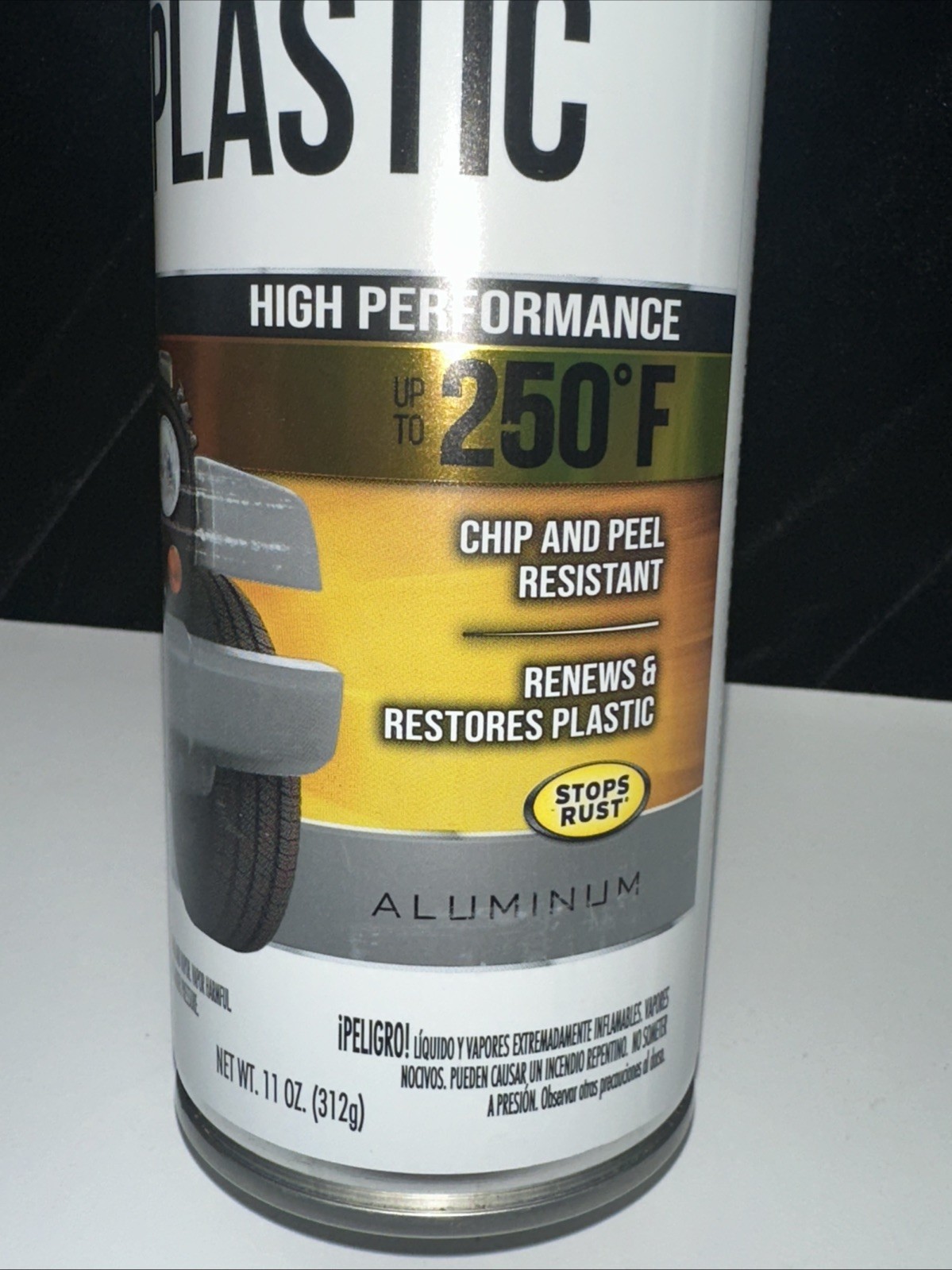 LOT OF 2-NEW RUSTOLEUM PAINT FOR PLASTIC – ALUMINUM -11oz. FREE SHIPPING