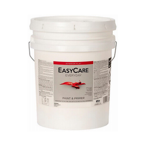 EasyCare EVDFN-5G Everyday Acrylic Interior Paint, Flat Neutral Base, 5 Gallon –