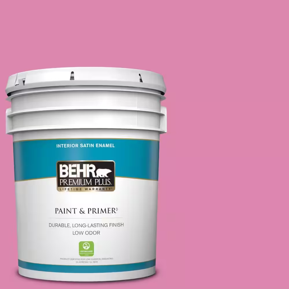 Acrylic Enamel Paint 5 Gallon Paint & Primer Mildew-Proof Interior Paint Satin