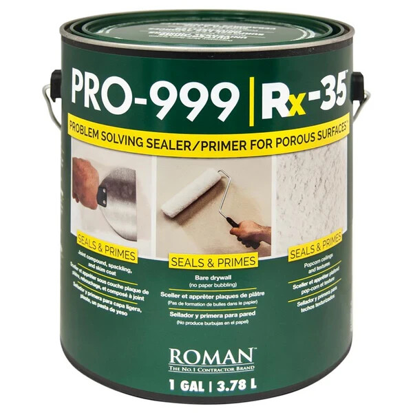 Roman PRO-999 Rx-35 Interior Drywall Repair and Sealer Primer – 1 gal
