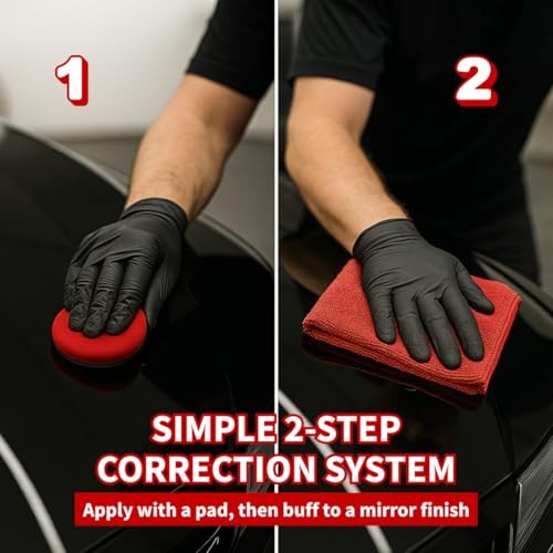 Graphene + Ceramic Black Paint Polish with Sio2, 1 Year Coating for