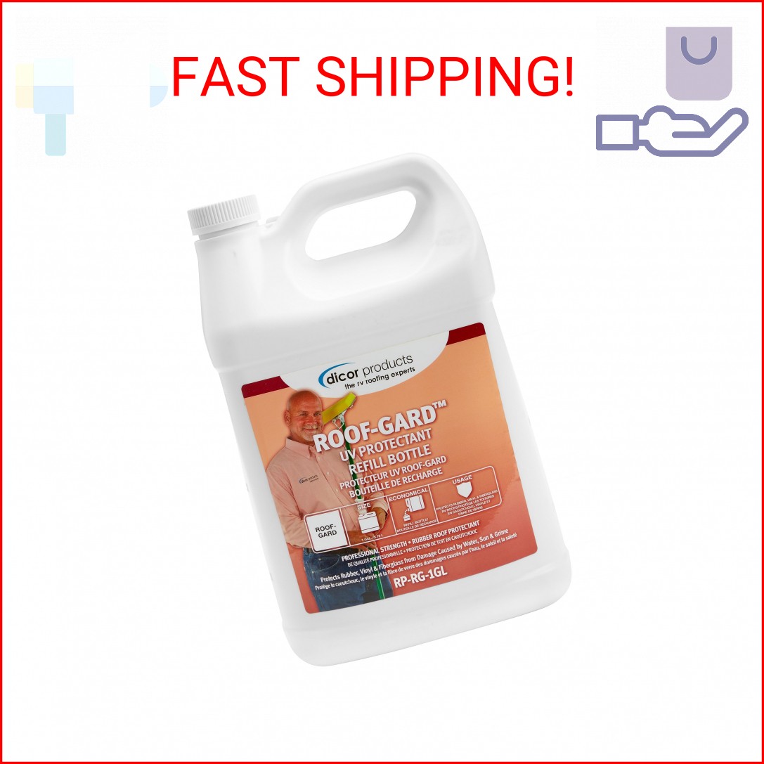 Dicor RP-RG-1GL Roof Guard RV Roof Protectant Spray – White, 1 Gallon