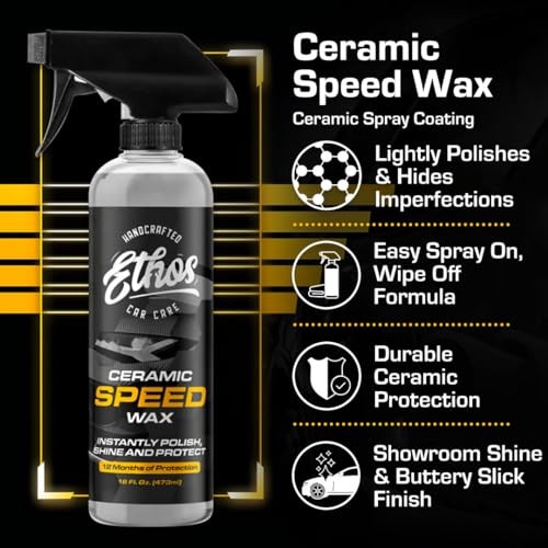 Ethos Ceramic Speed Wax – Ceramic Coating for Cars – Ceramic Speed Wax 16oz