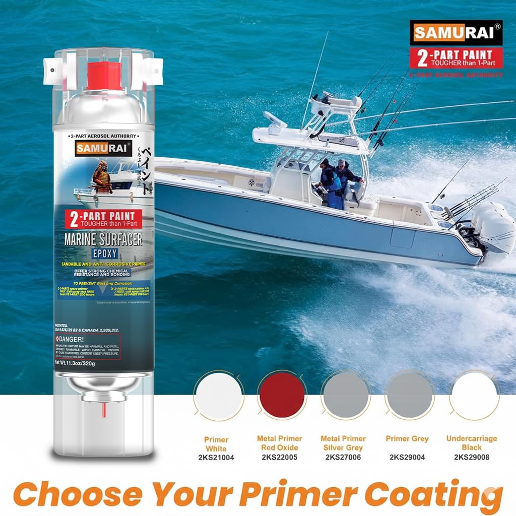2-Part Spray Paint Epoxy Premiumr For Marine Surfacer Metal Premiumr Red