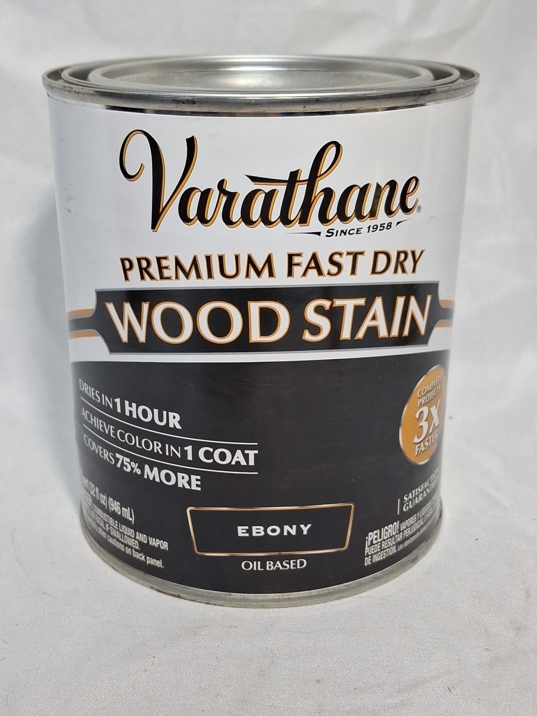 Varathane 1 Quart ” EBONY” Fast Dry Oil Based Wood Stain for Interior Projects
