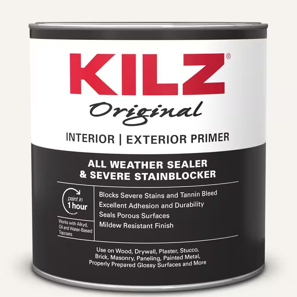 Original 1 Qt. White Oil-Based Interior and Exterior Primer, Sealer, and Stain B
