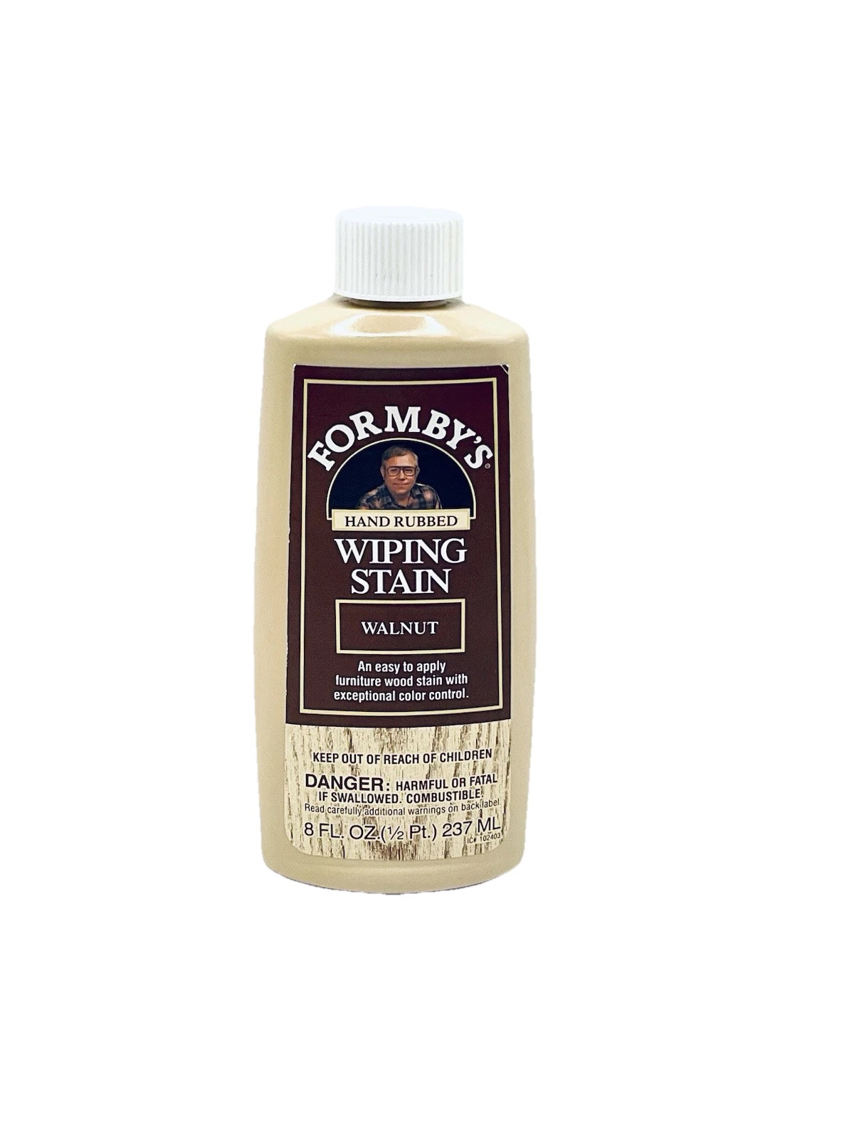 FORMBY’S HAND RUBBED WIPING STAIN WALNUT 8 FL OZ NEW OLD STOCK SEALED