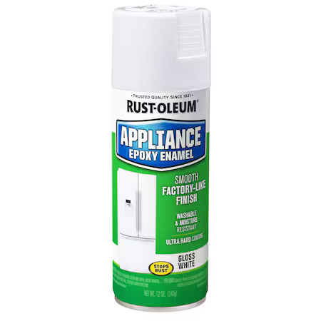 Rust-Oleum 7881830 Spray Paint, White, Gloss, Solvent, 12 Oz