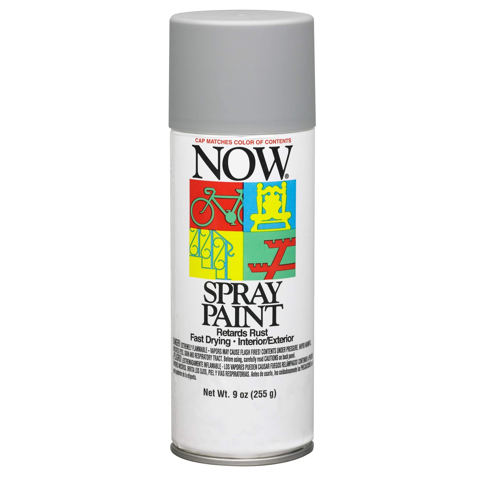 9 Ounce Primer Gray Paint Durable Fast Drying Enamel for Home Improvement