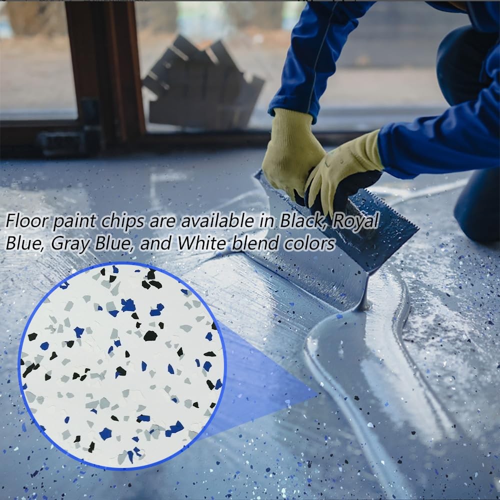 1LB Epoxy Floor Flakes Blend Decorative Color Chips Garage Paint Flakes Concr…