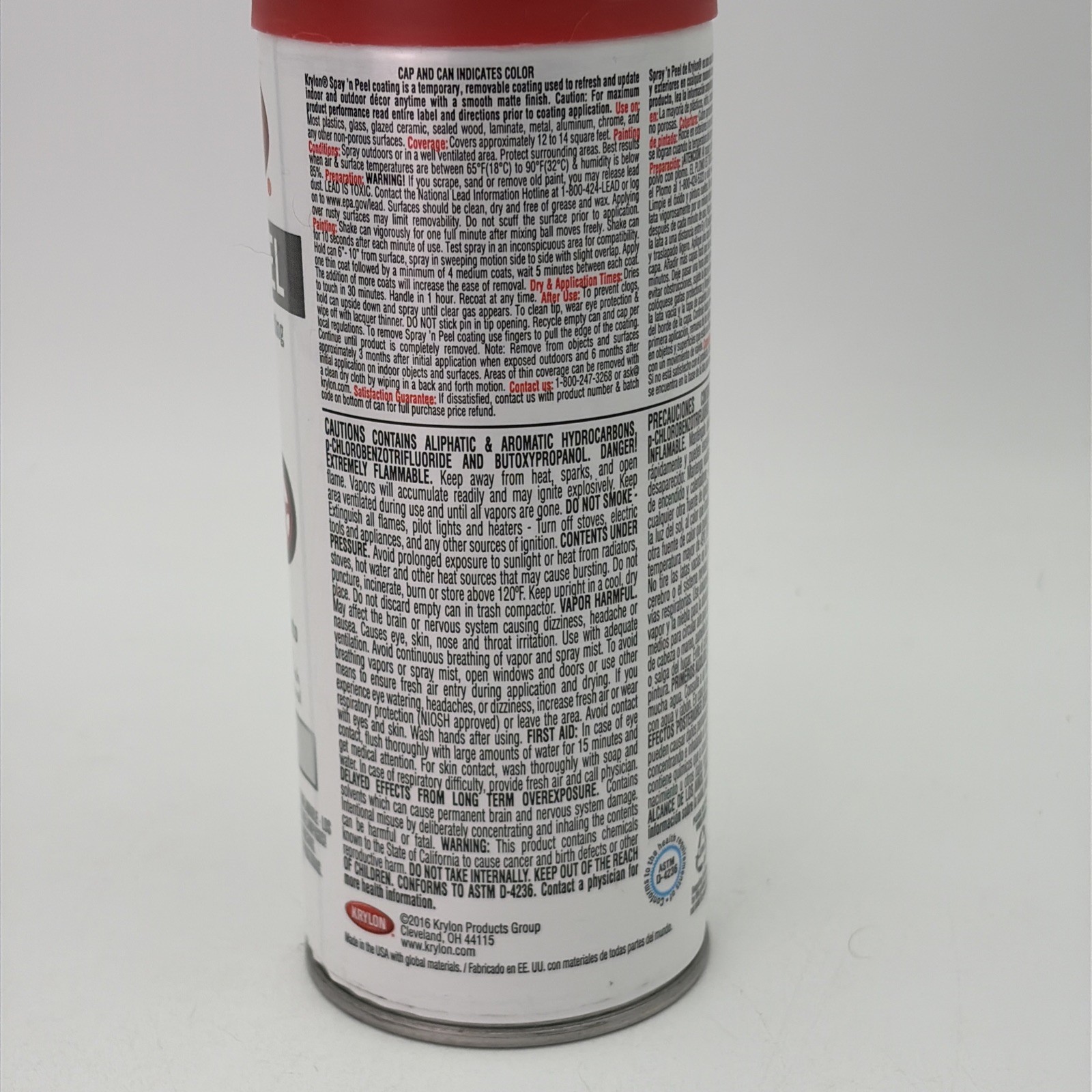 Krylon Spray N Peel Removable Coating Chili Pepper Red Matte Spray Paint 11 Oz