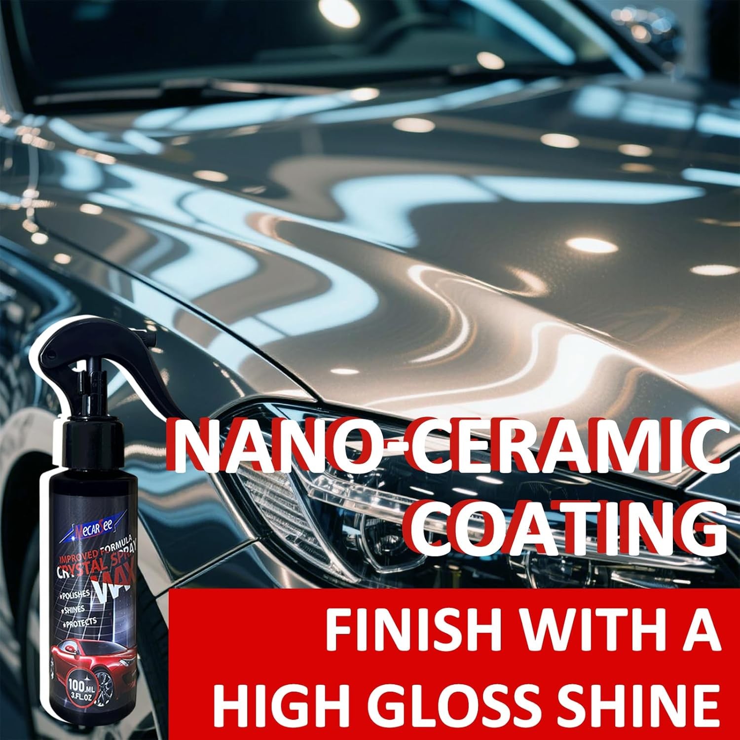 Nano Ceramic Coating Car Wax Spray – Professional Paint Protection with Deep Glo