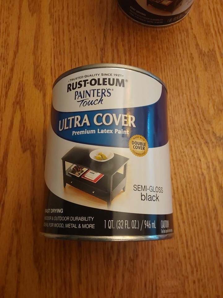 Painter’s Touch Latex Paint, Semi-Gloss Black, 1-Qt. Cans Are Dented