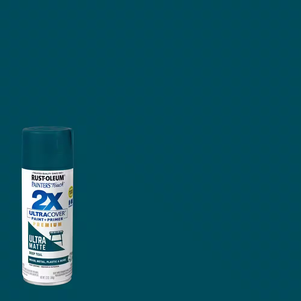 12 Oz. Matte Deep Teal Ultra Cover General Purpose Spray Paint (Case of 6)