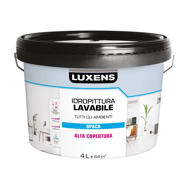 Washable Interior Paint, LUXENS All Environments Matte White, 4 Lt