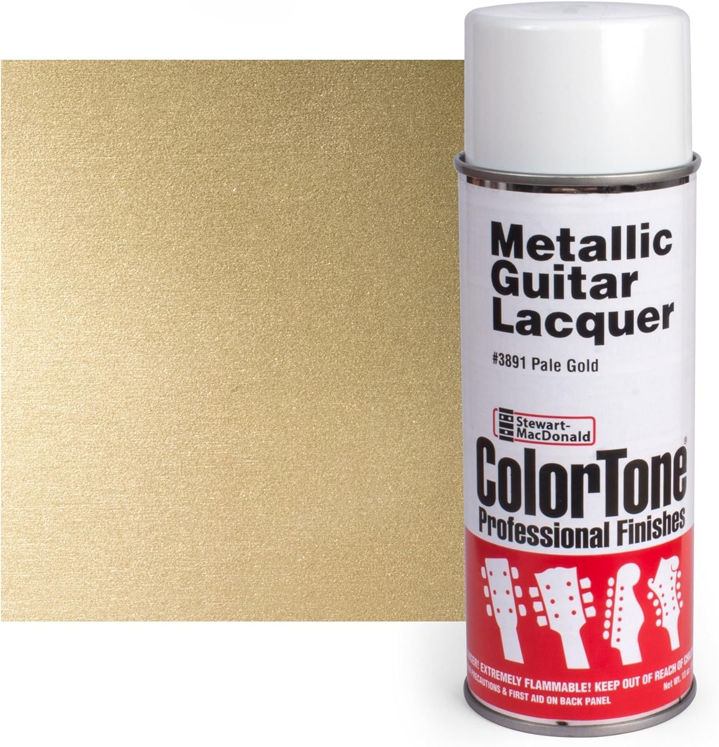 ColorTone Metallic Aerosol Guitar Lacquer, Pale Gold