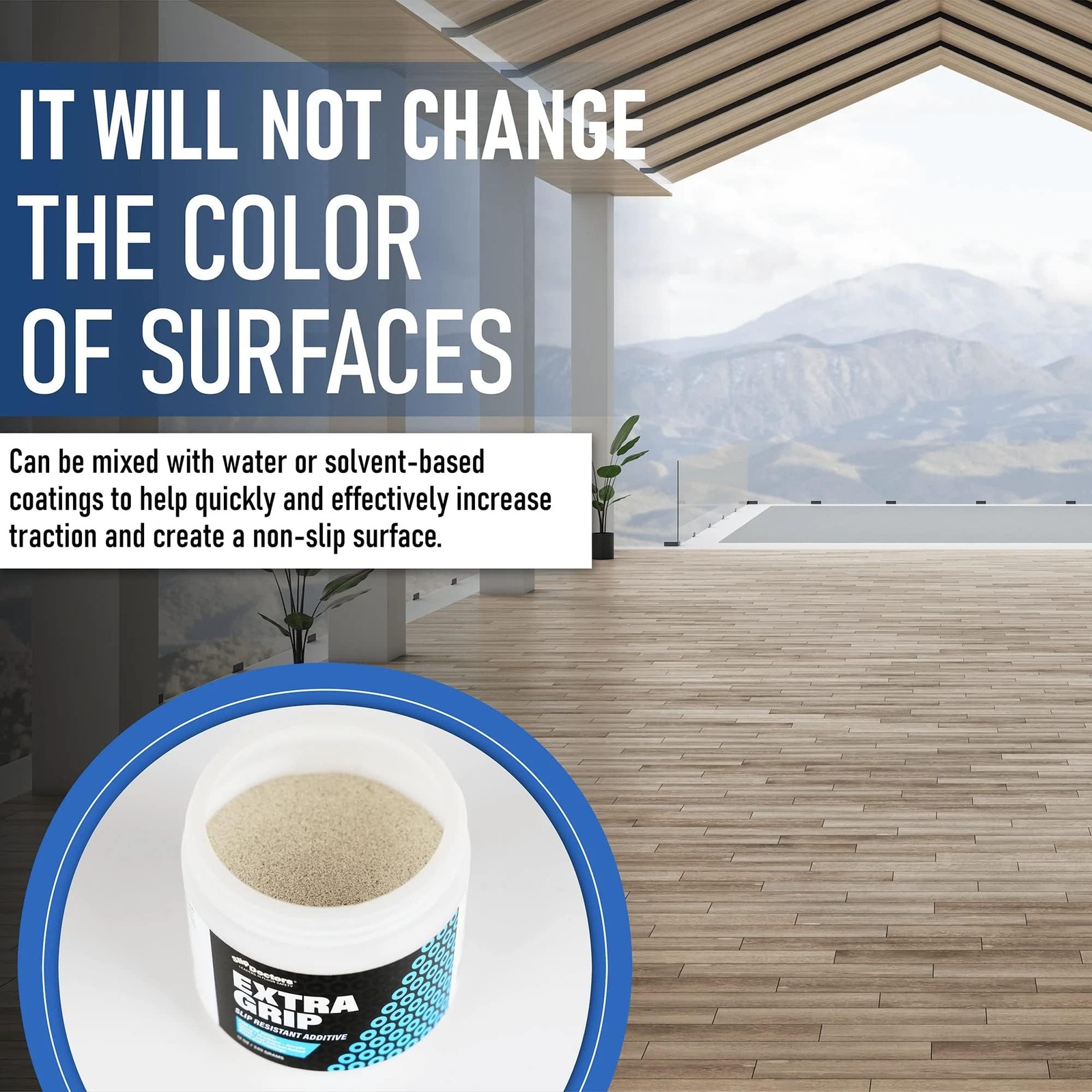 Slip Doctors Non-Slip Paint Additive For Color Epoxy Urethane Acrylic Paint –