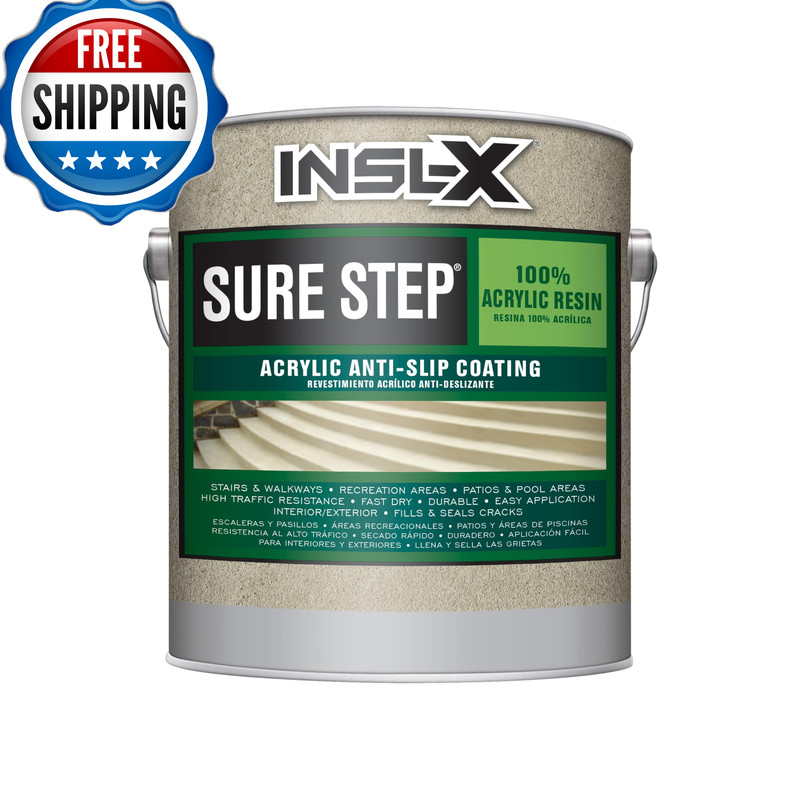 Insl-X Sure Step Acrylic Anti-Slip Paint White 1 Gallon Pack Of 1