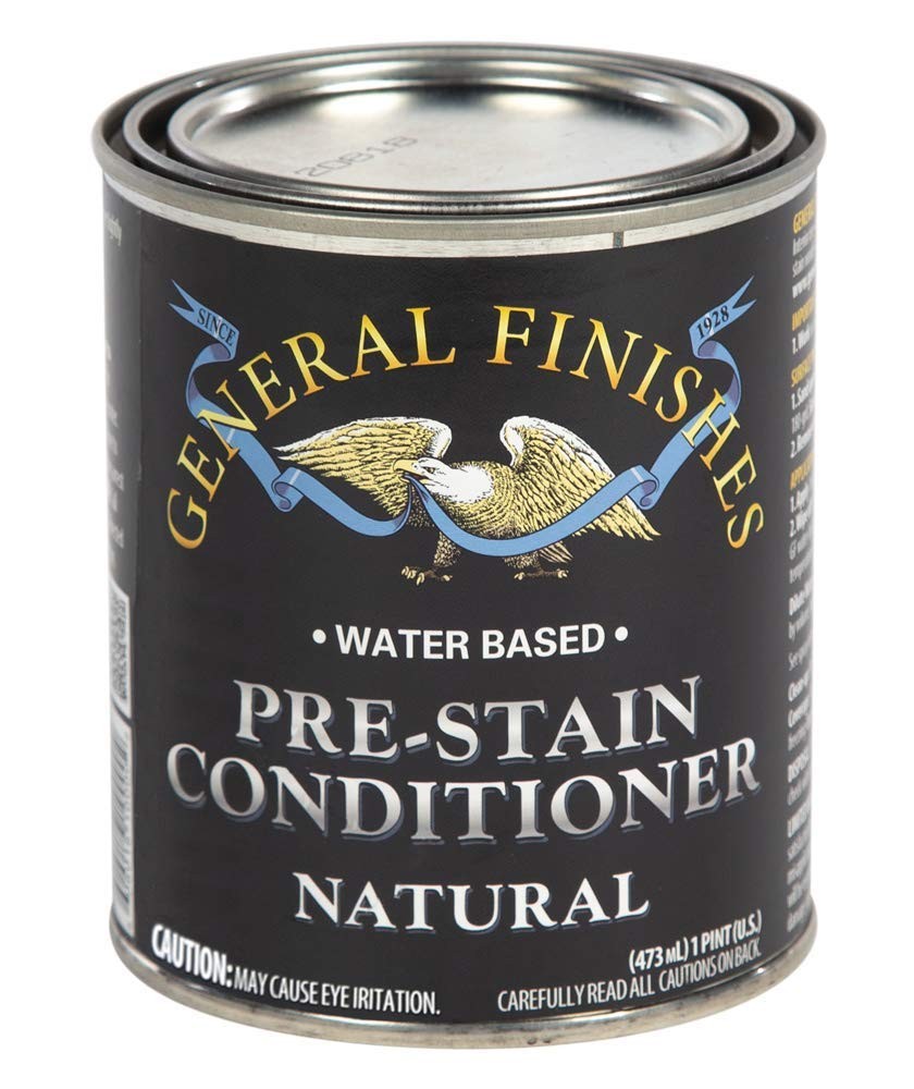 General Finishes Water Based Wood Stain, 1 Pint, Natural