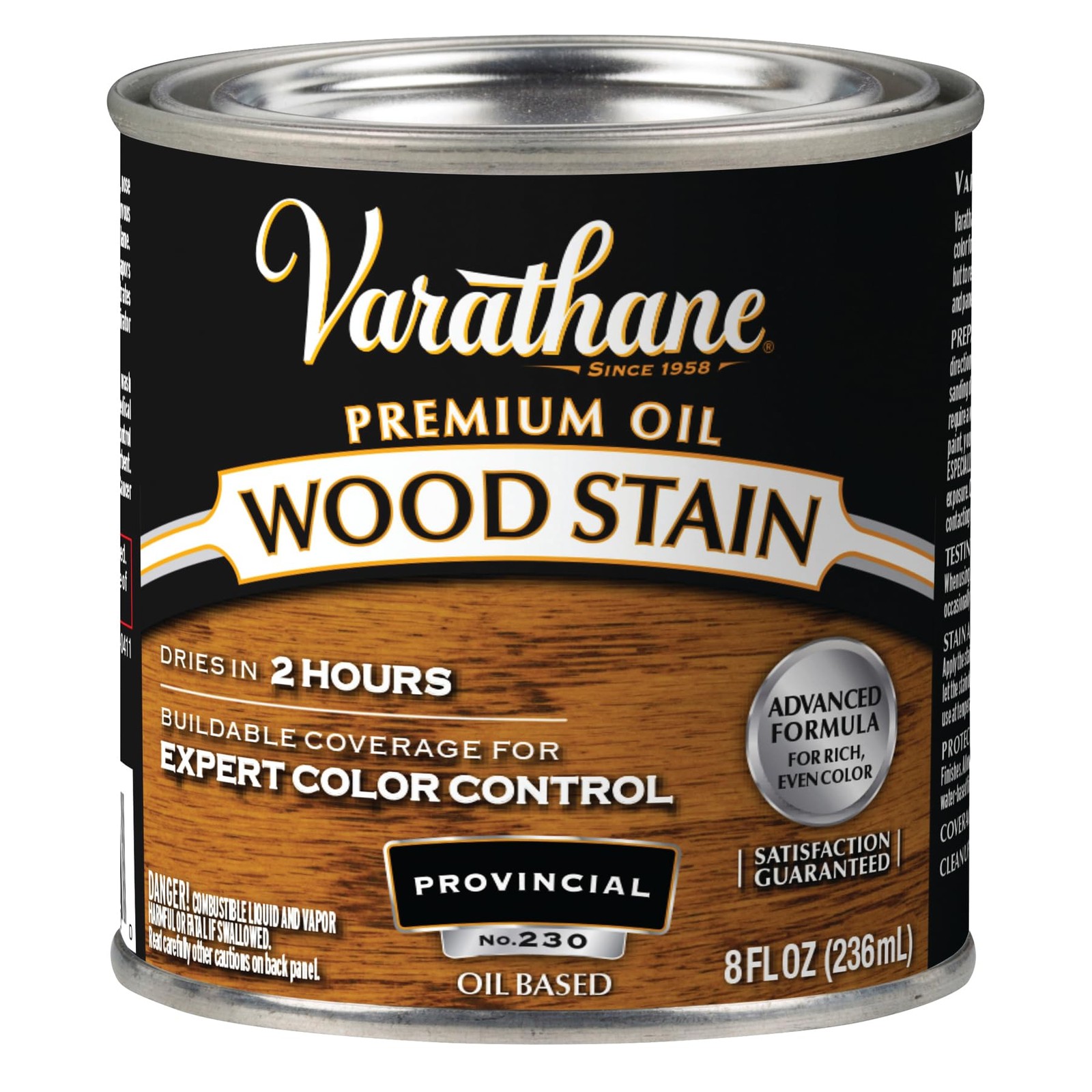 Varathane Premium Wood Stain Half Pint Soy Oil Based Natural Color Enhancement