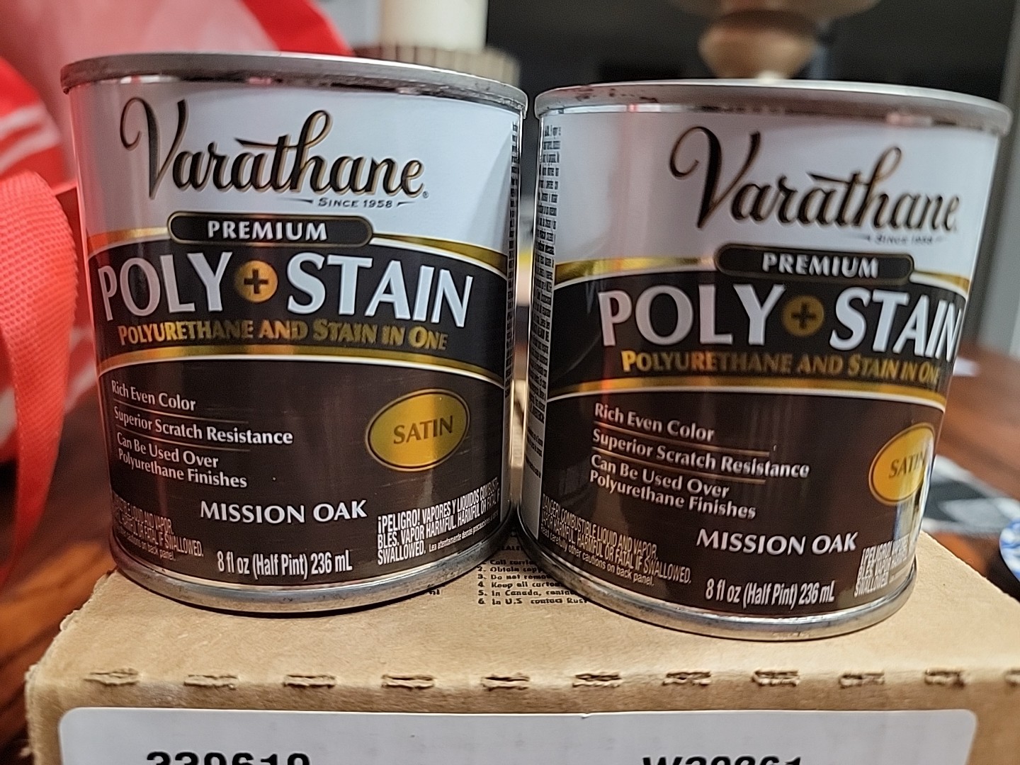 2pk-Varathane Premium Polyurethane & Stain Mission Oak Espresso Brown Color 8