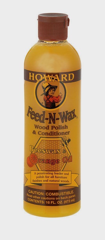 Howard FEED N WAX Wood Polish & Conditioner Clear Beeswax & Orange Oil 16 oz NEW