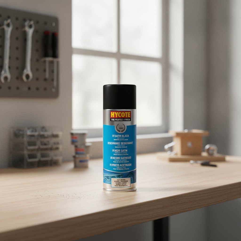 Fast-Drying Satin Black Spray Paint 400ml – Superior Protection for All Surfaces