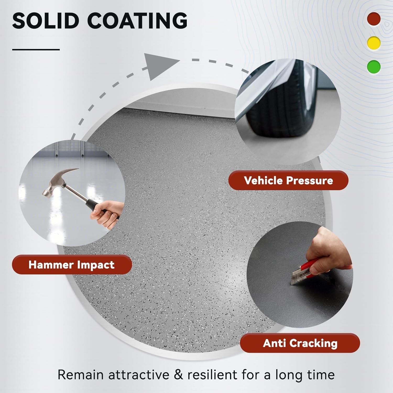 Garage Floor Epoxy Kit, Garage Floor Paint with Tools, Epoxy Coating for Conc…