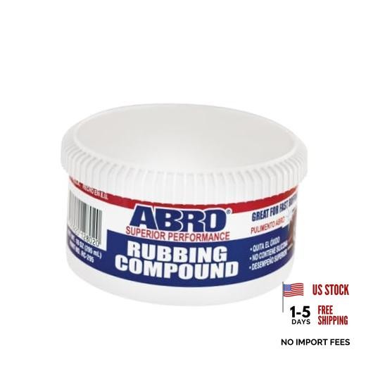 Rubbing Compound 10 oz — Fast-Cut Buffing Compound for Oxidized Paint,