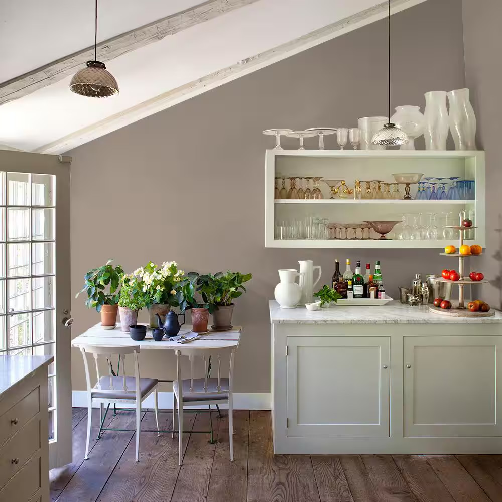 8 Oz. PPG1020-5 Earl Gray Satin Interior Paint Sample