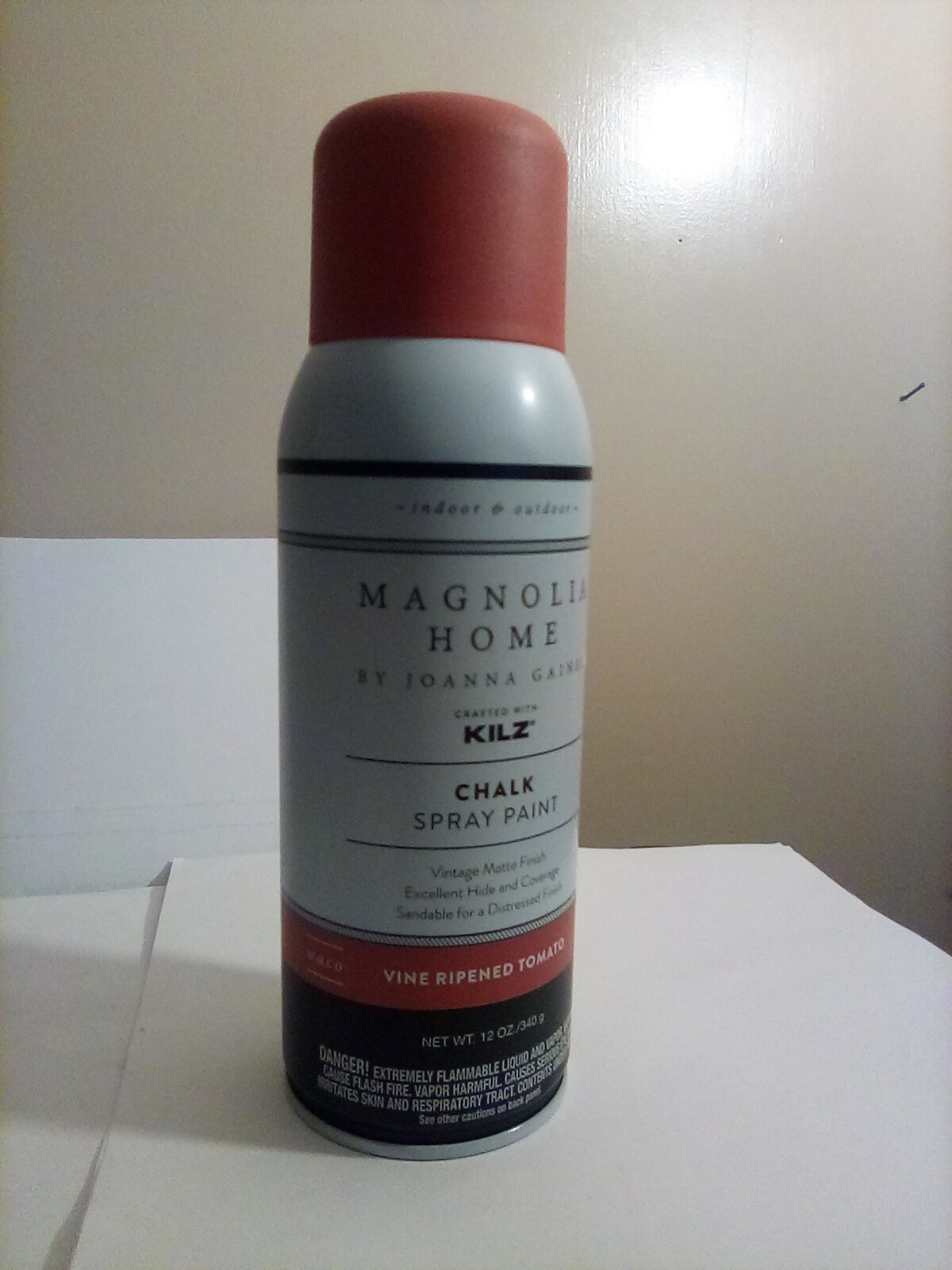 Magnolia Home (w KILZ) Chalk Interior/Exterior Spray Paint VINE RIPPENED TOMATO