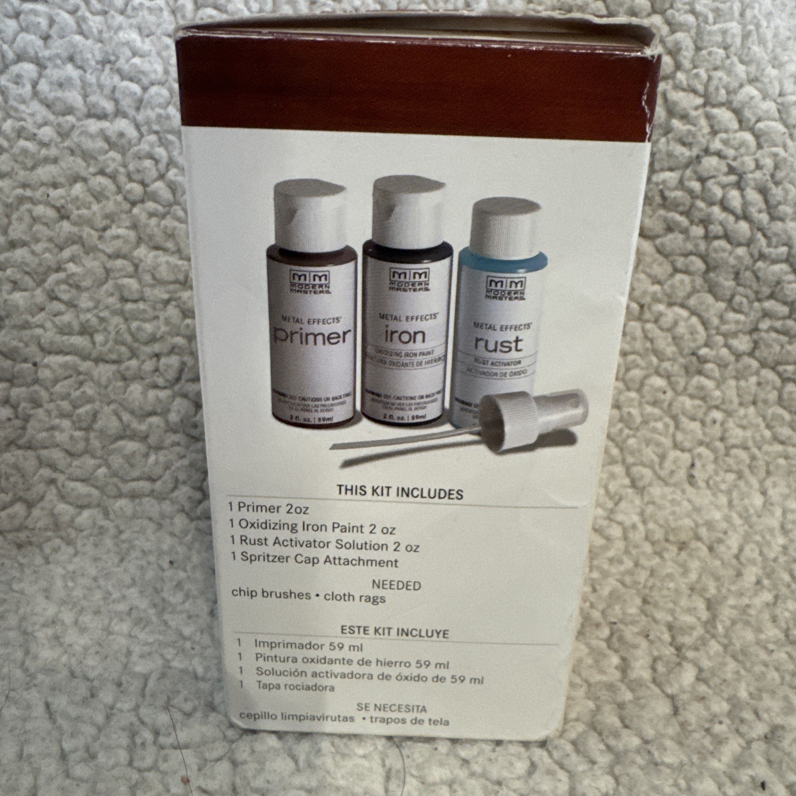 Modern Masters Metal Effects Flat Rust Water-Based Oxidizing Finish 2 oz 306293