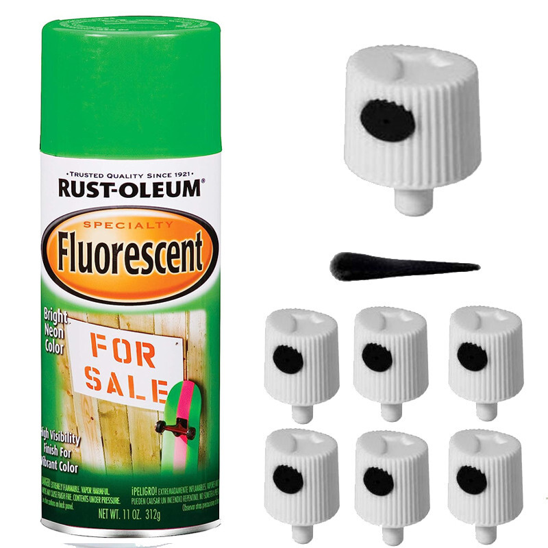 6 Spray Caps for Rust-Oleum Fluorescent Spray Paint – Fluorescent Spray Paint
