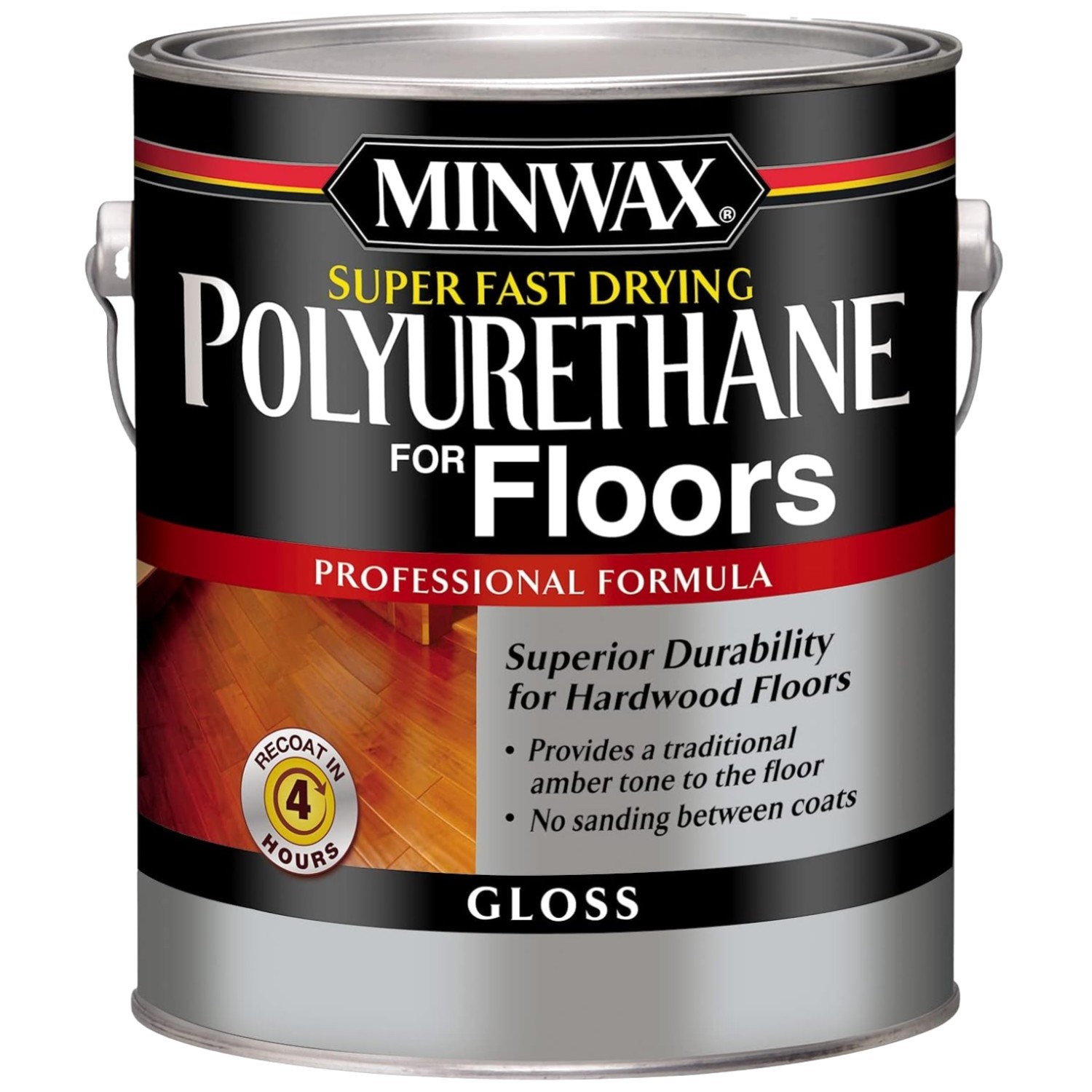 Hardwood Floor Polyurethane Finish, Clear Gloss