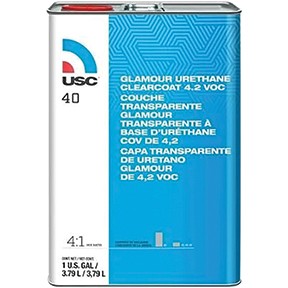 Glamour Urethane Clear, Gallon 40-1 USC Plastic 37307004011 Clears