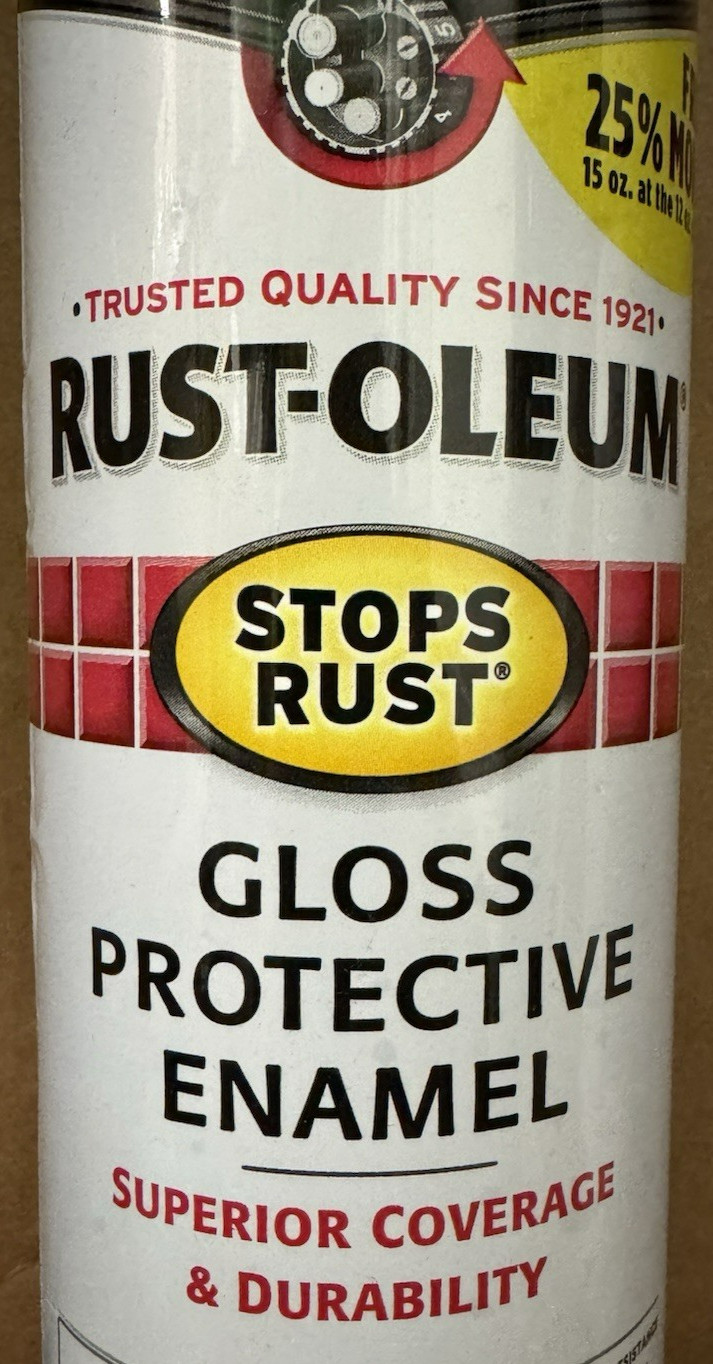 2 15-ounce cans Rust-Oleum 5 in 1 Custom Spray – Spray Paint/Gloss White Enamel