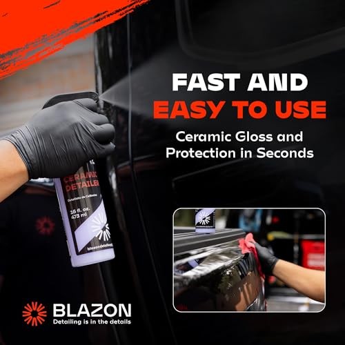 Ceramic Detailer Spray Coating- Hydrophobic Shine & Surface Protection-