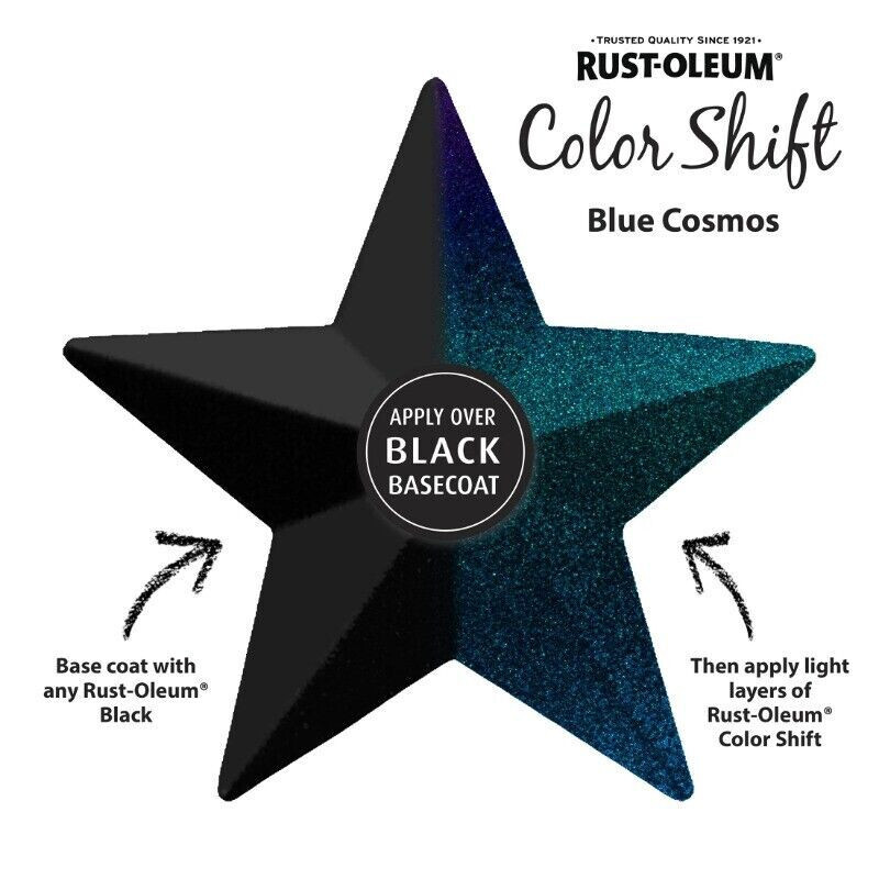 Blue Cosmos, Rust-Oleum Color Shift Spray Paint-372479, 11 oz