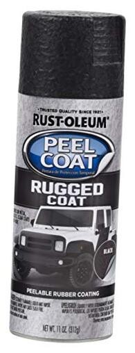 311281 Automotive Peel Rugged Coat Spray, 11 oz, 11 11 Ounce (Pack of 1) Black