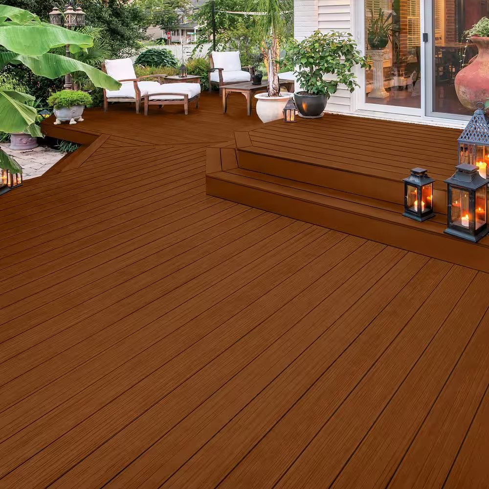 Elite 1 Gal. Kona Brown Woodland Oil Transparent Stain and Sealer in One Low VOC