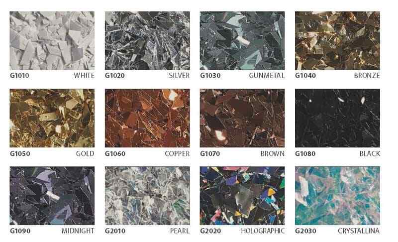 Random Cut Glitter Flakes for Epoxy, Polyaspartic, Urethane Coatings