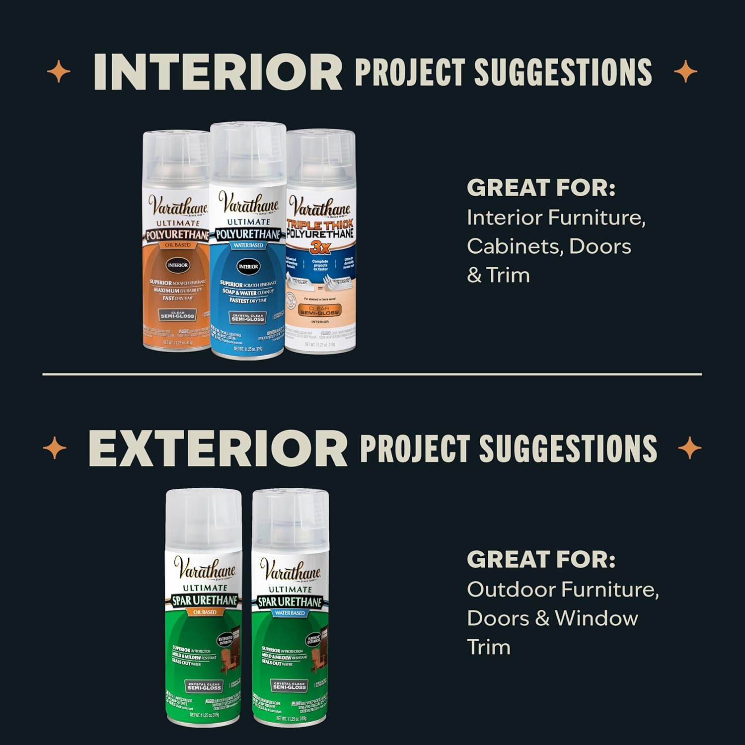 Water-Based Crystal-Clear Ultimate Polyurethane Spray | Interior Wood Protection