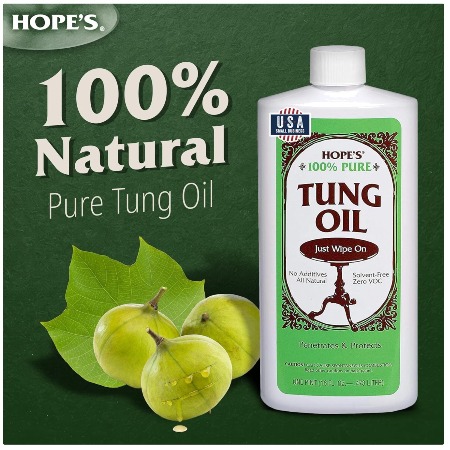 Tung Oil Finish – Moisture Resistant, 16oz x2