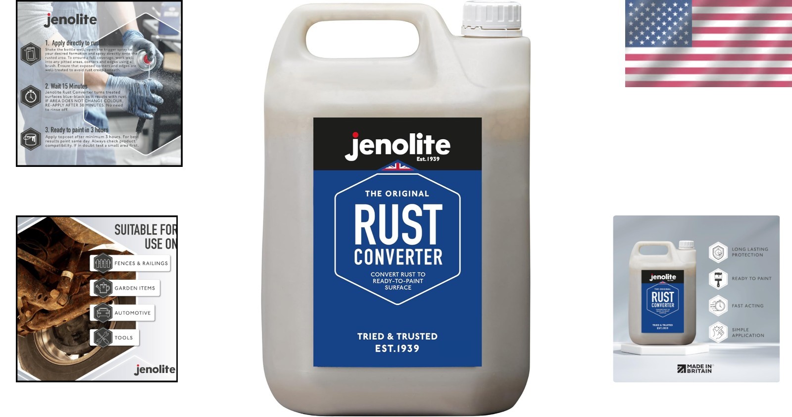 Metal Surface Rust Converter – 1.32 Gallons, Fast-Acting