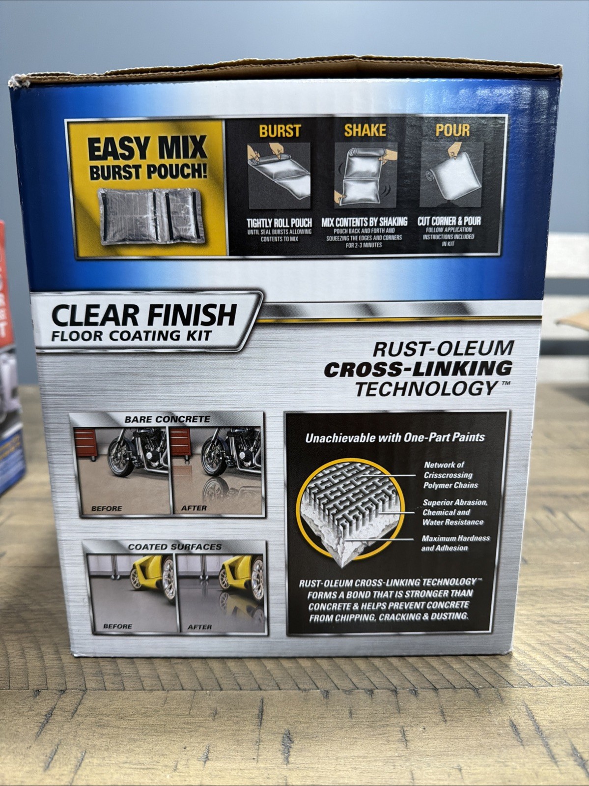 Rust Oleum Epoxyshield Premium Series Clear Coat Finish Flooring Kit
